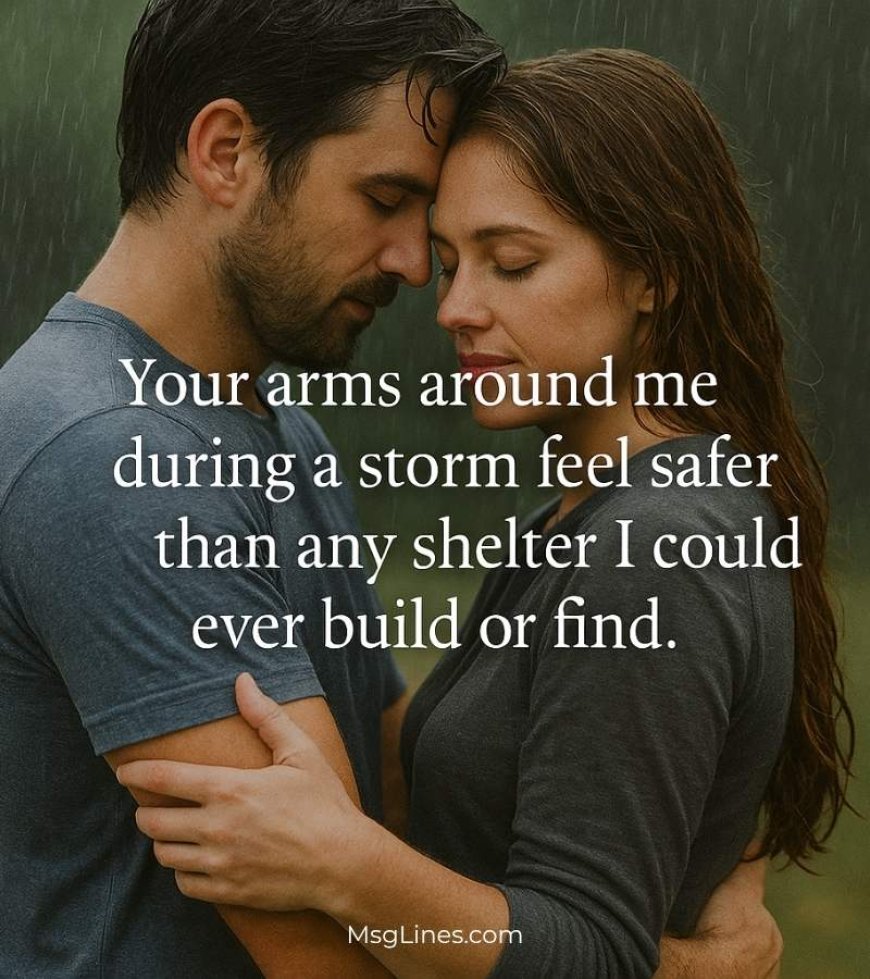 Rain love quotes - Romantic rain captions