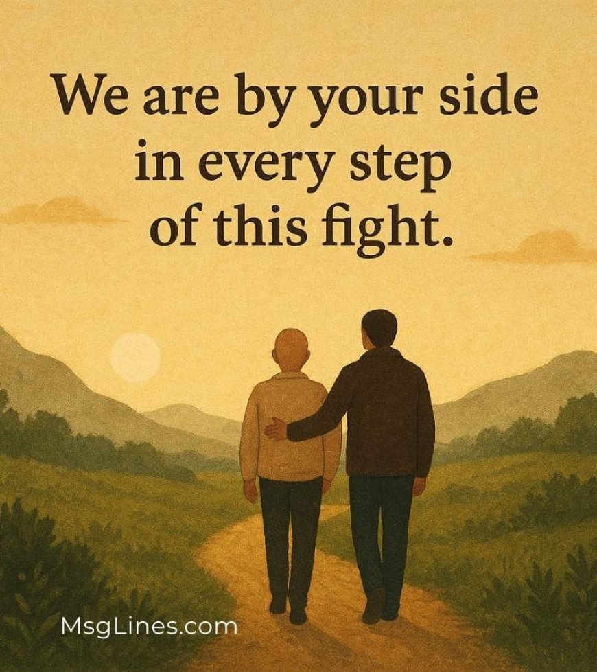Short positive message for cancer patient​