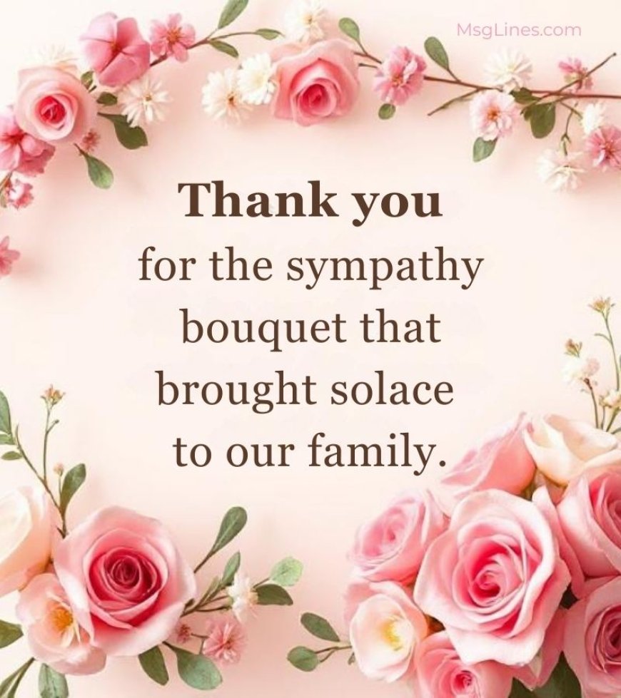 Funeral thank you messages from family