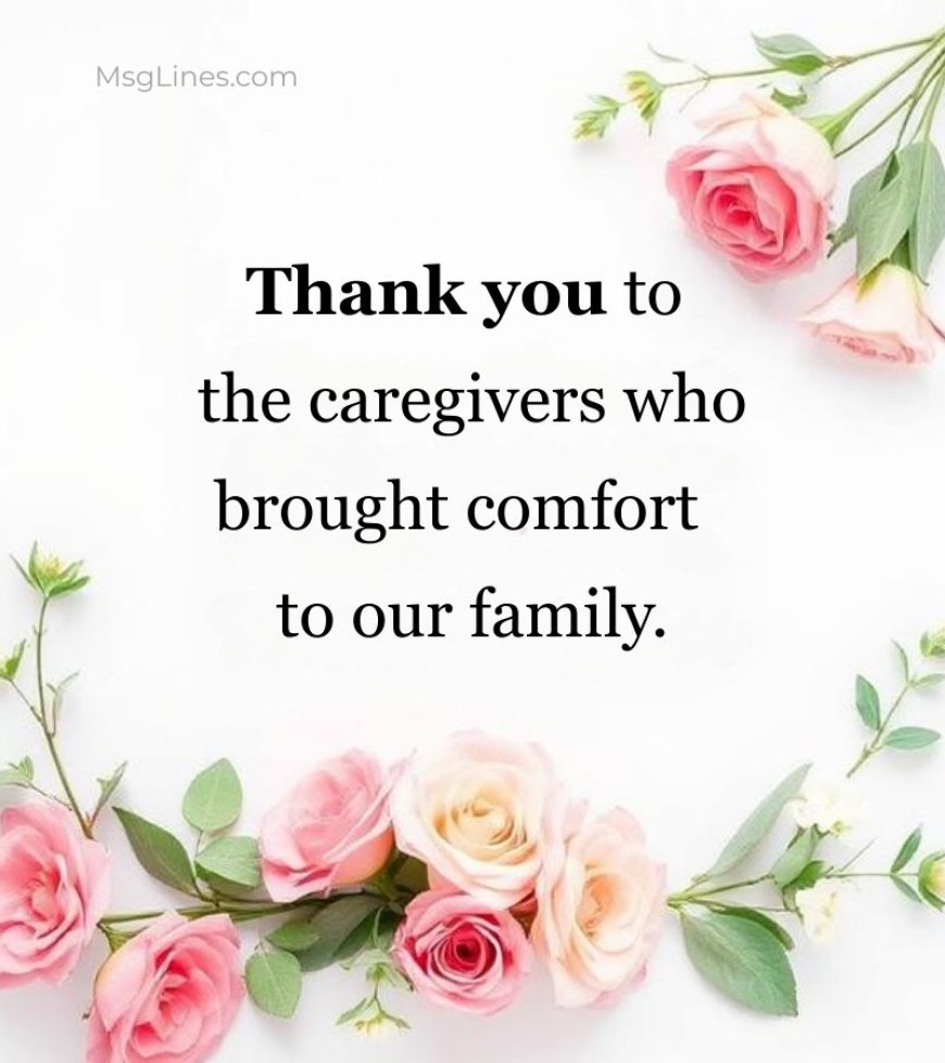 Funeral thank you messages from family