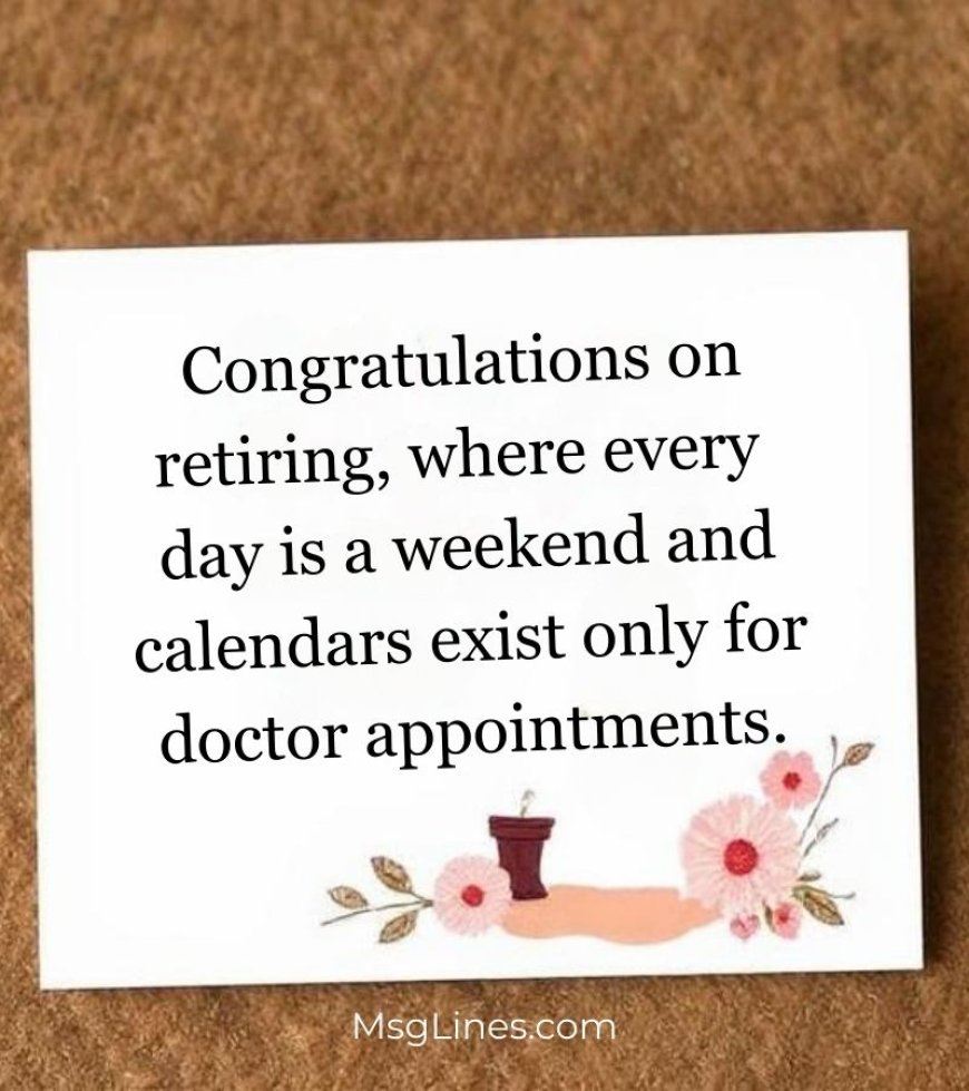 Funny Retirement Card Messages