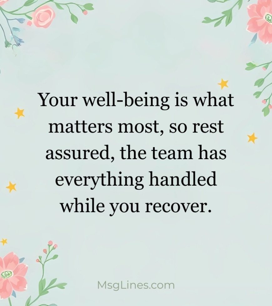 Get Well Soon Messages for Coworkers and Bosses