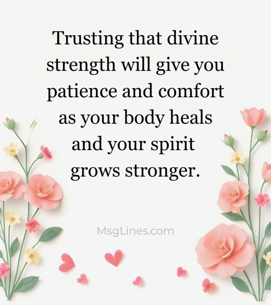Faith and Spiritual Get Well Soon Messages