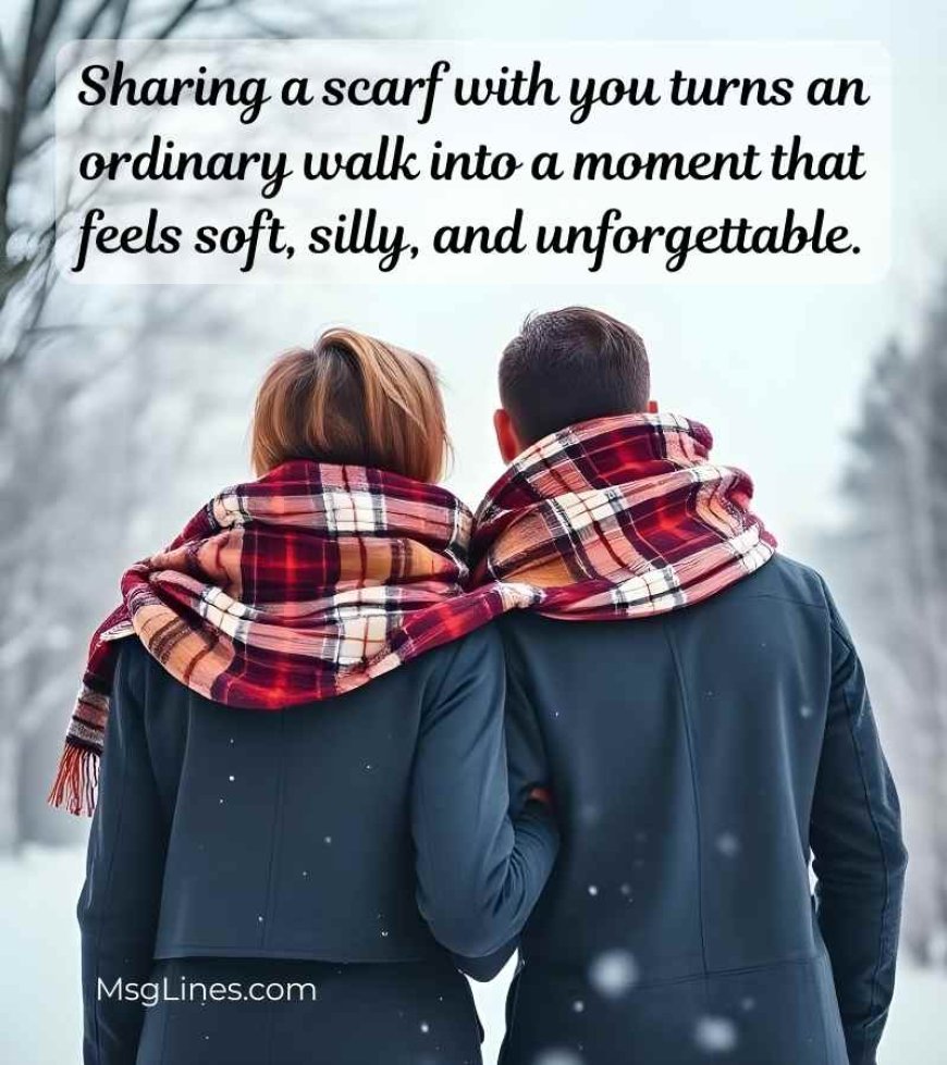 Cute & Cozy Winter Couple Quotes